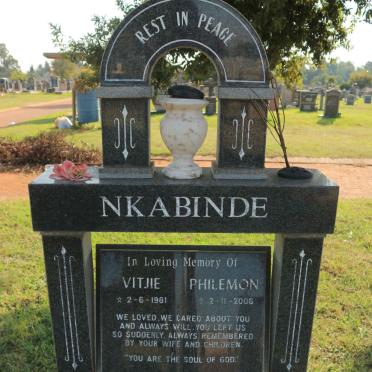 NKABINDE Vitjie Philemon 1961-2006