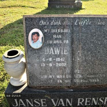 RENSBURG Dawie, Janse van 1947-2002