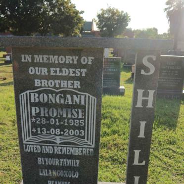 SHILI Bongani Promise 1985-2003