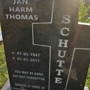 SCHUTTE Jan Harm Thomas 1947-2011