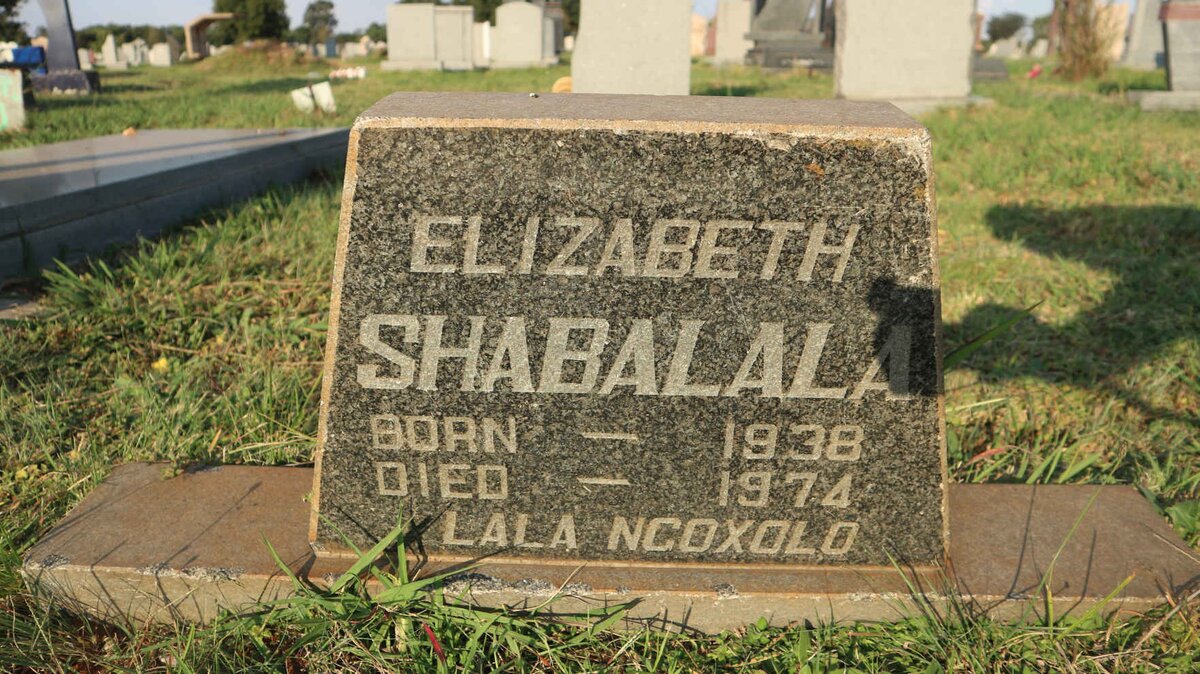 SHABALALA Elizabeth 1938-1974