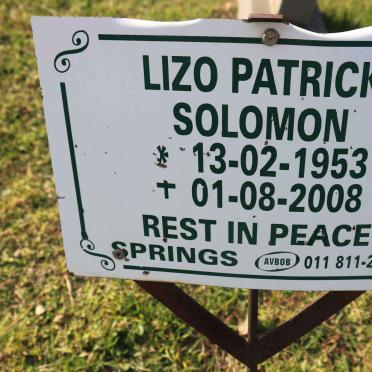 SOLOMON Lizo Patrick 1953-2008