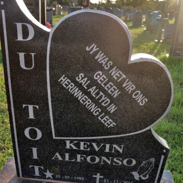 TOIT Kevin Alfonso, du 1988-2016