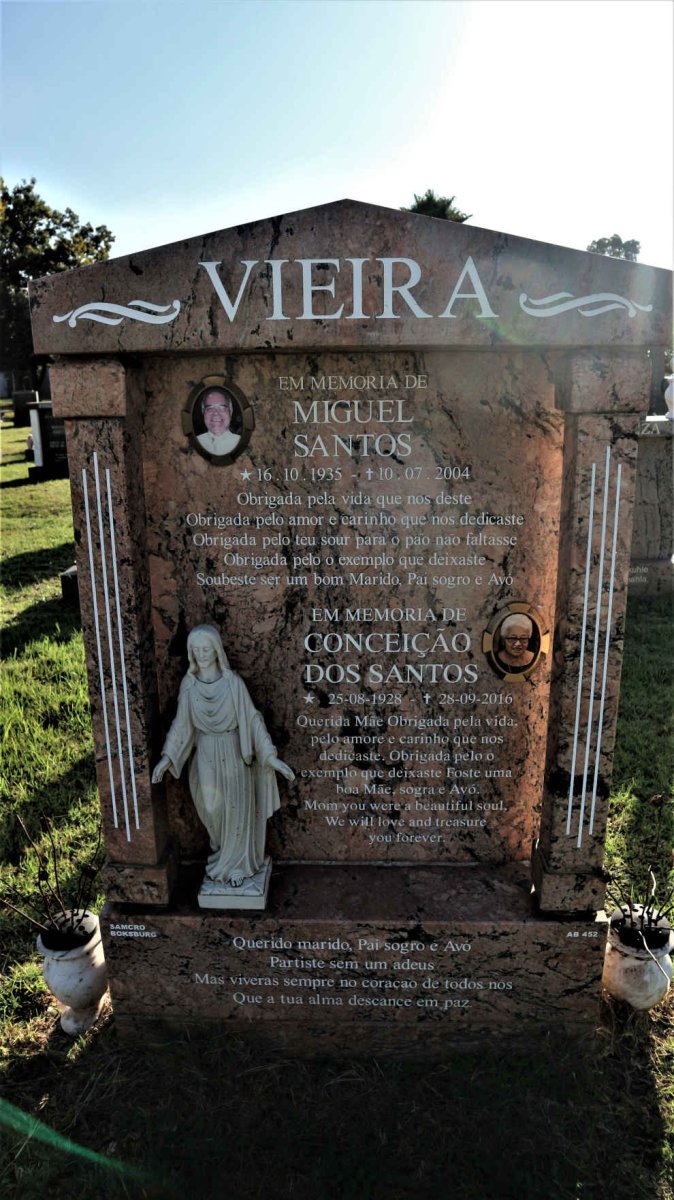 VIEIRA Miguel Santos 1935-2004 &amp; Conceicao dos Santos 1928-2016