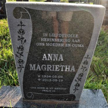 VILLIERS Anna Magrietha, de 1934-2015