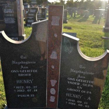 VOS Henry A. 1941-2014 :: VOS Henry 1972-2012