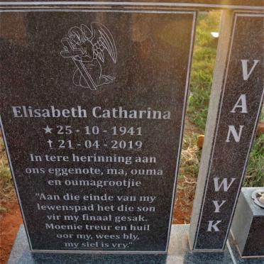 WYK Elisabeth Catharina, van 1941-2019