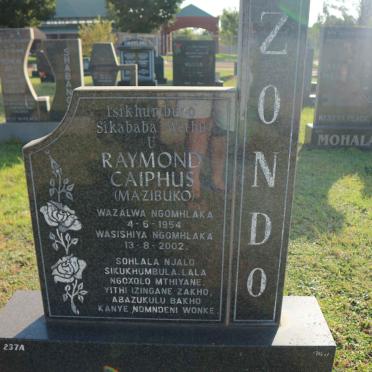 ZONDO Raymond Caiphus 1954-2002