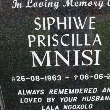 MNISI Siphiwe Priscilla 1963-2011