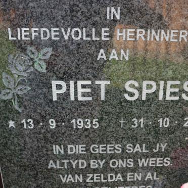 SPIES Piet 1935-2004