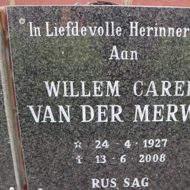 MERWE Willem Carel, van der 1927-2008
