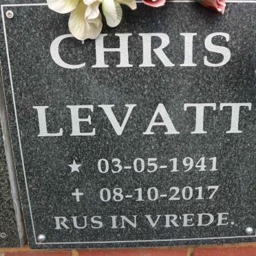 LEVATT Chris 1941-2017