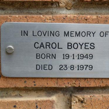 BOYES Carol 1949-1979