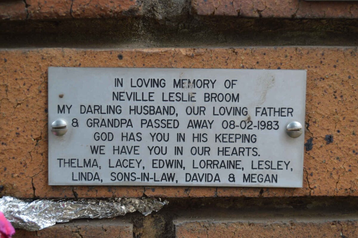 BROOM Neville Leslie -1983