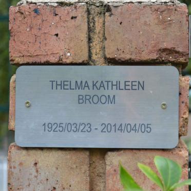 BROOM Thelma Kathleen 1925-2014