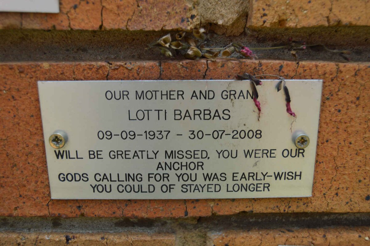 BARBAS Lotti 1937-2008