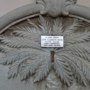 GEERE Joan Elizabeth 1932-1999