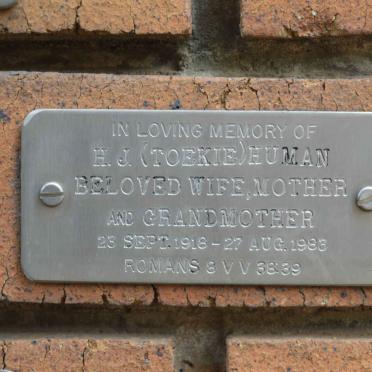 HUMAN H.J. 1918-1983