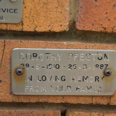 PRESTON Dorothy 1910-1987