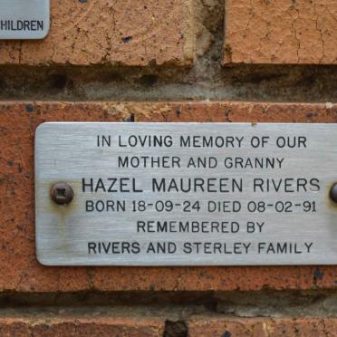 RIVERS Hazel Maureen 1924-1991