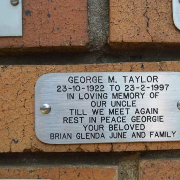 TAYLOR George M. 1922-1997