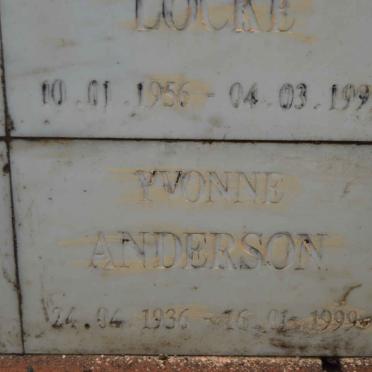 ANDERSON Yvonne 1936-1999