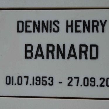 BARNARD Dennis Henry 1953-2011