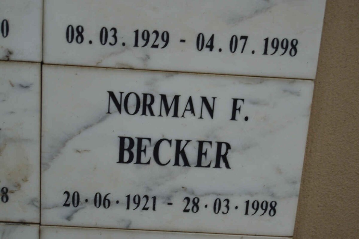 BECKER Norman F. 1921-1998