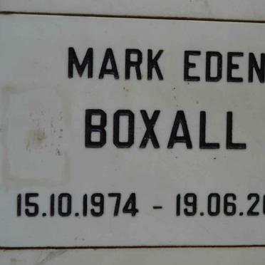 BOXALL Mark Eden 1974-2003