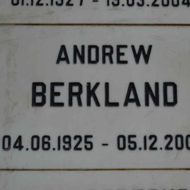 BERKLAND Andrew 1925-2004