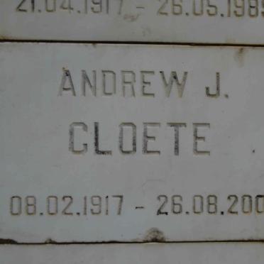 CLOETE Andrew J. 1917-2001