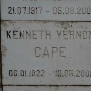 CAPE Kenneth Vernon 1922-2001