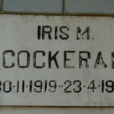 COCKERAN Iris M. 1919-1990