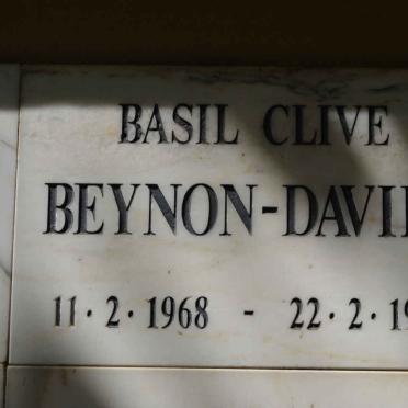 DAVIES Basil Clive, BEYNON 1968-1996