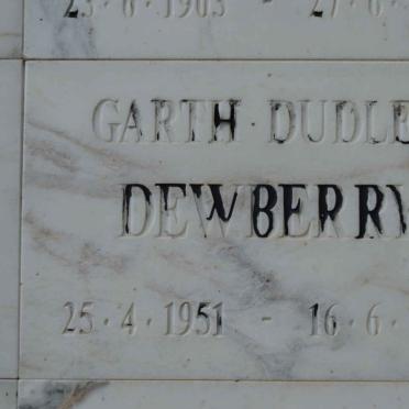 DEWBERRY Garth Dudley 1951-1995