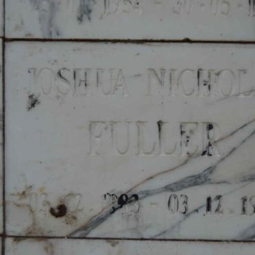 FULLER Joshua Nicholas 1983-1983