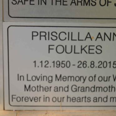 FOULKES Priscilla Ann 1950-2015