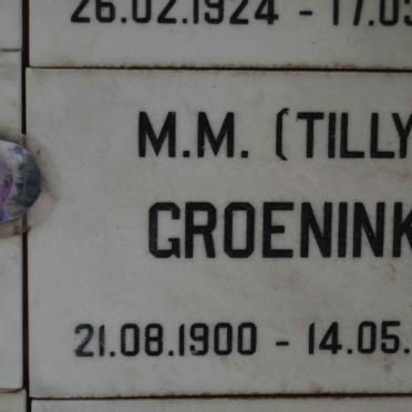 GROENINK M.M. 1900-1999