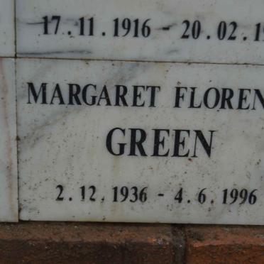 GREEN Margaret Florence 1936-1996