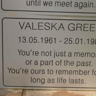 GREEN Valeska 1961-1981