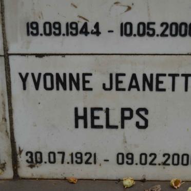 HELPS Yvonne Jeanette 1921-2006
