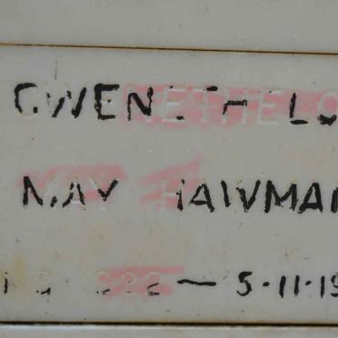 HAWMAN Gwenethelon May 1922-1979