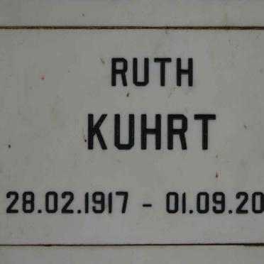 KUHRT Ruth 1917-2005