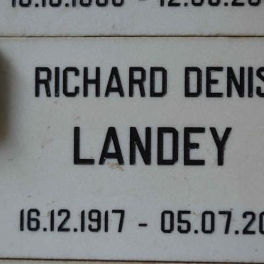 LANDEY Richard Denis 1917-2011