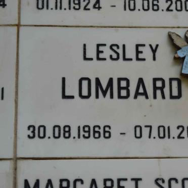 LOMBARD Lesley 1966-2004