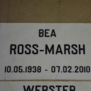 MARSH Bea, ROSS 1938-2010