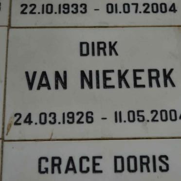 NIEKERK Dirk, van 1926-2004