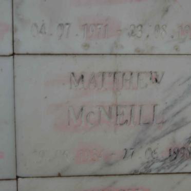NcNEILL Matthew 1934-1998
