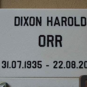 ORR Dixon Harold 1935-2009