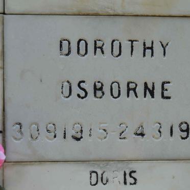 OSBORNE Dorothy 1915-1984